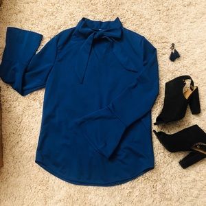 Cobalt Blue Blouse